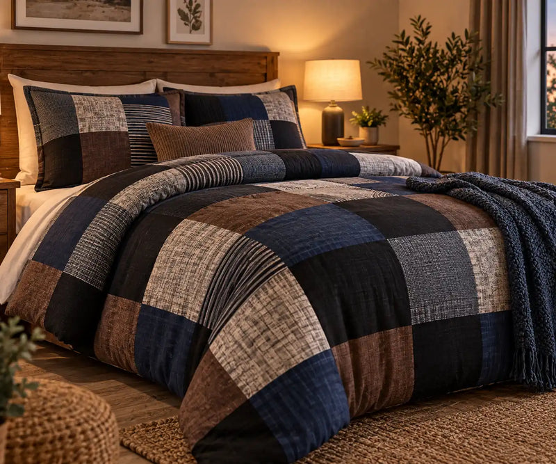patchwork duvet covers by snug city