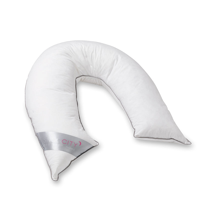V Shape Duck Feather - Pregnancy Pillow