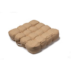Quilted 9 Button Seat Pad Cushion Booster 100% Cotton Cover 45cm Square