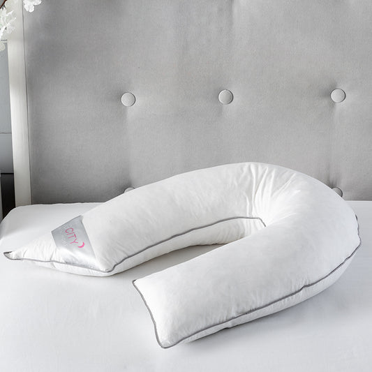 V Shape Duck Feather - Pregnancy Pillow