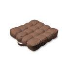 Quilted 9 Button Seat Pad Cushion Booster 100% Cotton Cover 45cm Square