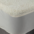 Super Soft Teddy Fitted Mattress Protector Underblanket Fitted Sheet Cover
