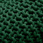 Knitted Pouffe Chunky Round Footstool Ottoman 100% Cotton