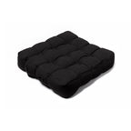Quilted 9 Button Seat Pad Cushion Booster 100% Cotton Cover 45cm Square