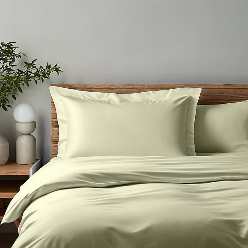 Luxury 400TC Sateen Cotton Oxford Pillowcase Pair Hotel Quality