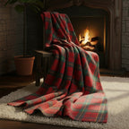 Tartan Check Soft Feel Print Christmas Throw Blanket Home Decor Gift