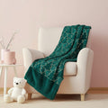Christmas Tree Print Throw Blanket Cozy Festive Holiday Decor Gift