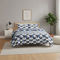 Triangle Duvet Set Stylish Geometric Print Bedding for Bedroom Decor
