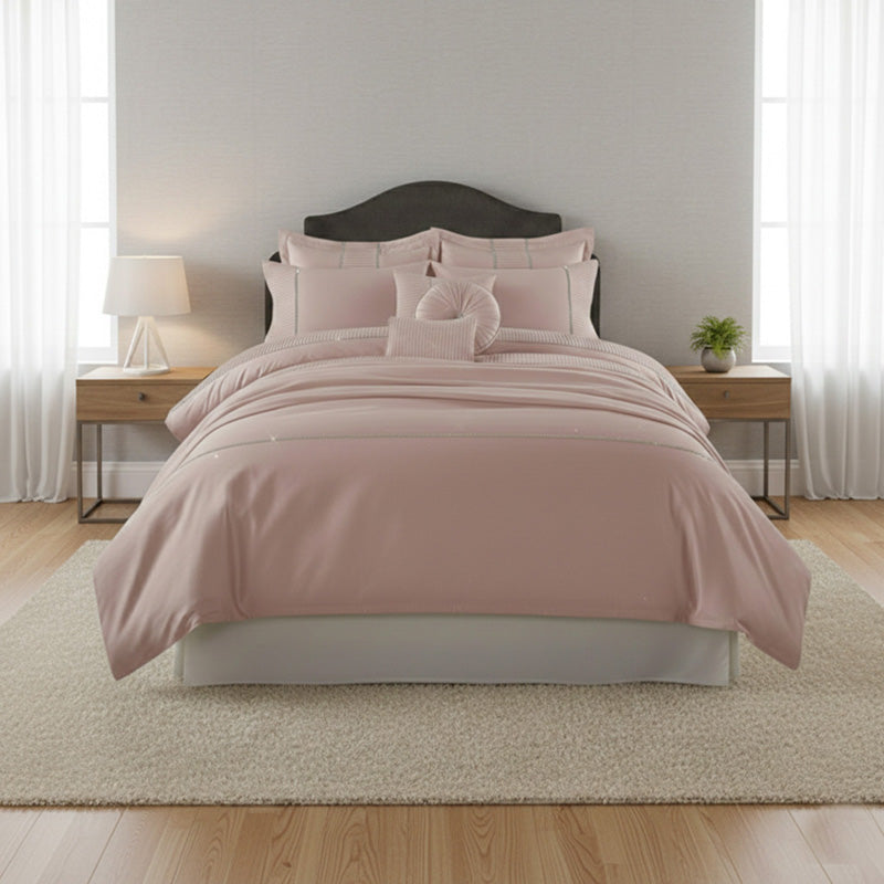 Luxury Embroidered Duvet Cover Set Bedding with Matching Accessories