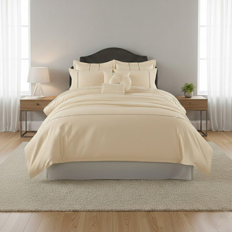 Luxury Embroidered Duvet Cover Set Bedding with Matching Accessories