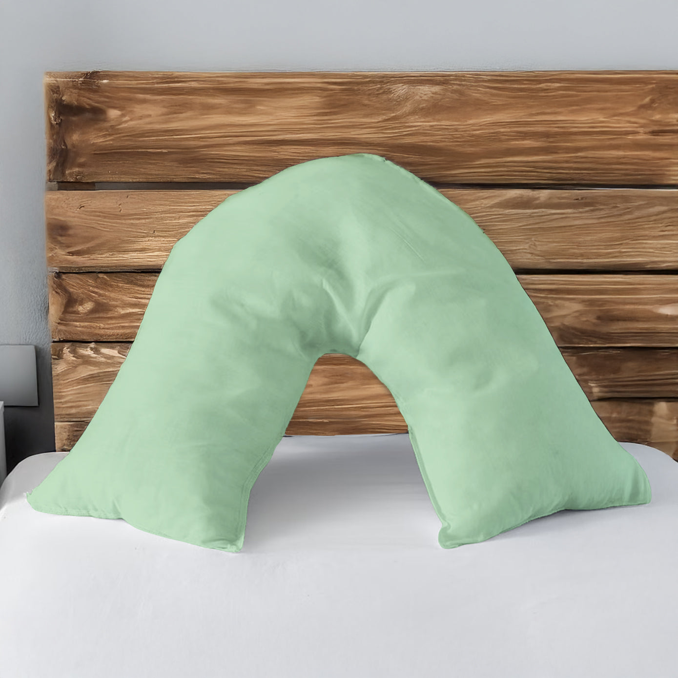 Microfibre Soft Touch V Shape Plain Dyed Pillowcase