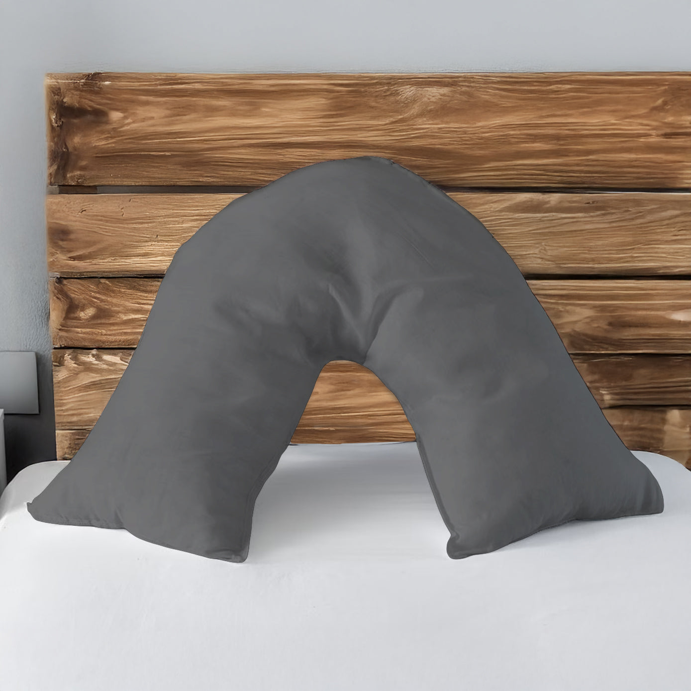 Microfibre Soft Touch V Shape Plain Dyed Pillowcase