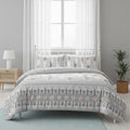 Modern Feather Design Duvet Set Elegant Cozy Bedding for Bedrooms