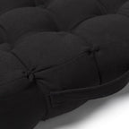 Quilted 9 Button Seat Pad Cushion Booster 100% Cotton Cover 45cm Square