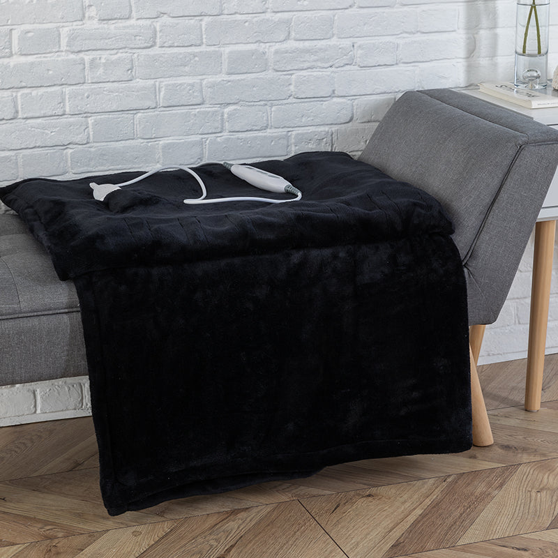 Electric Heated Over Blanket Throw 6 Heat Settings Machine Washable Soft Touch