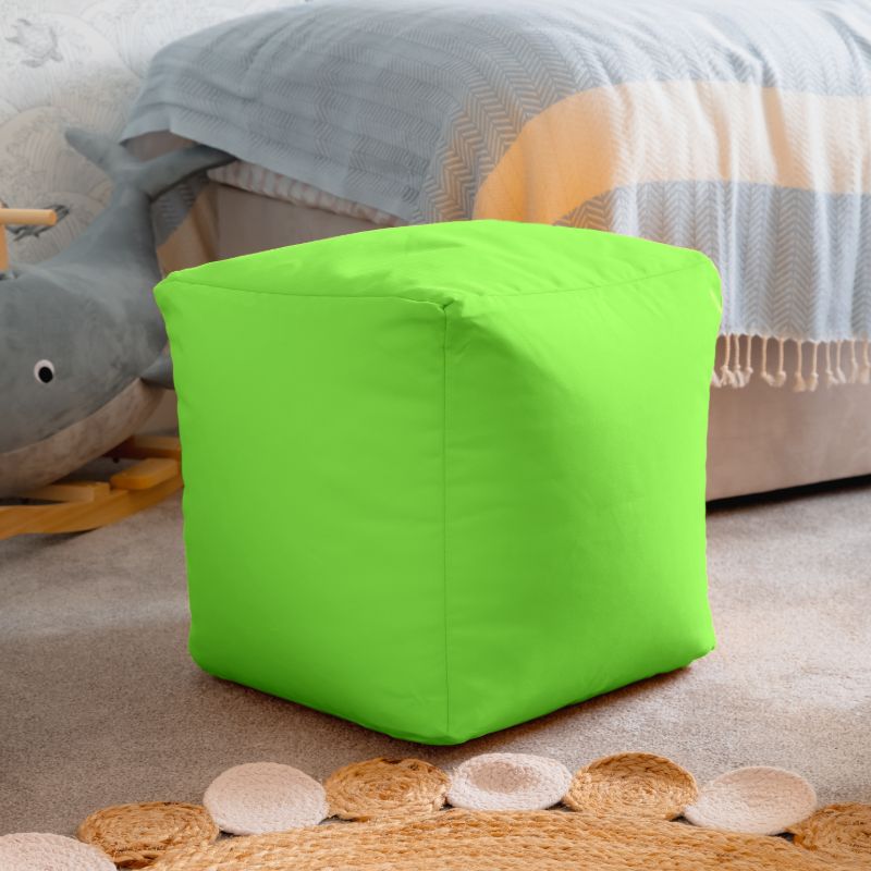 Waterproof Cube Indoor Outdoor Bean Bag Foot Stool Pouffe