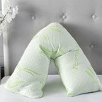 Bamboo Memory Foam Pregnancy V Shape Pillow