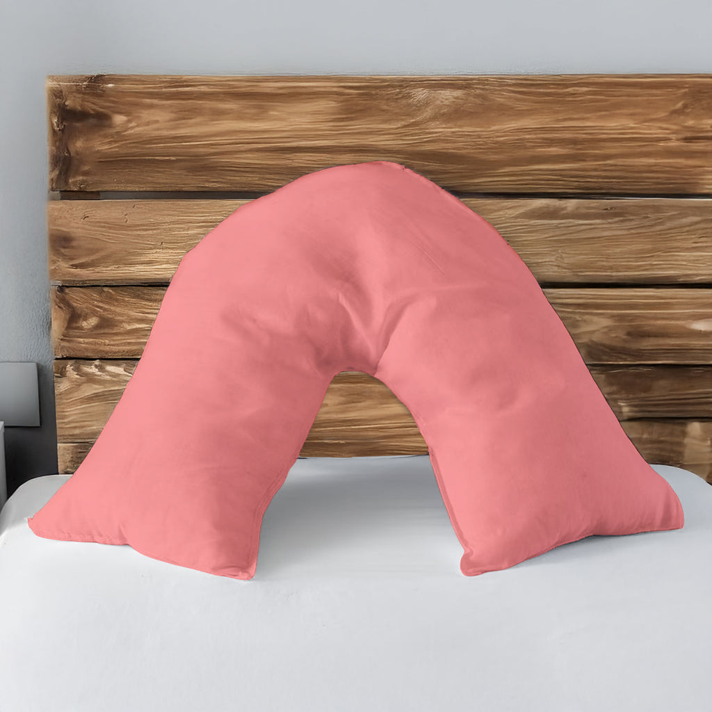 Microfibre Soft Touch V Shape Plain Dyed Pillowcase