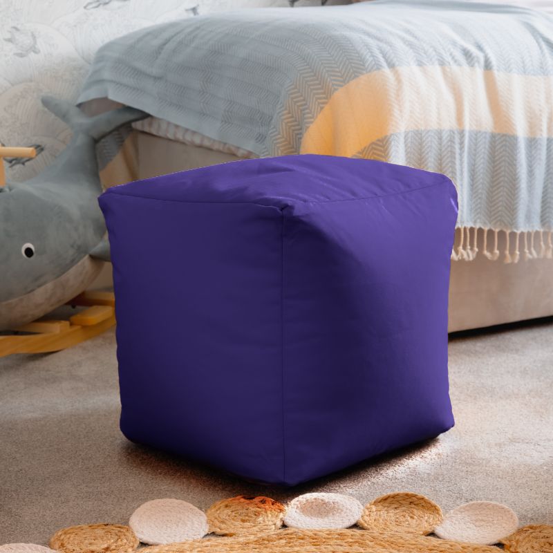 Waterproof Cube Indoor Outdoor Bean Bag Foot Stool Pouffe