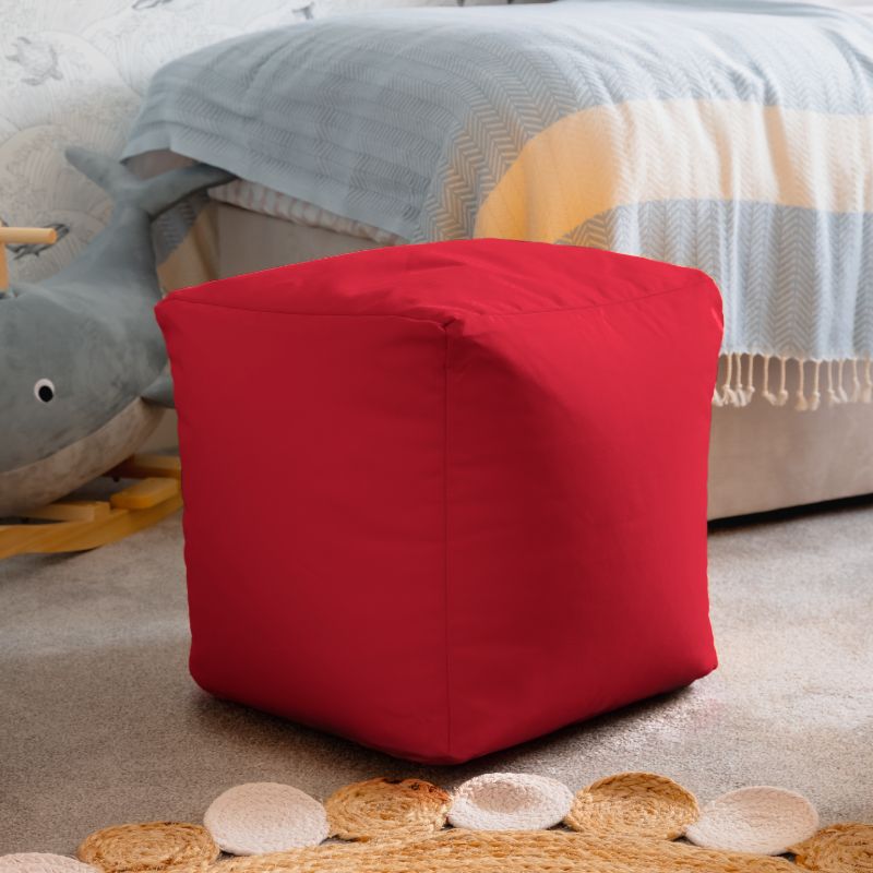 Waterproof Cube Indoor Outdoor Bean Bag Foot Stool Pouffe