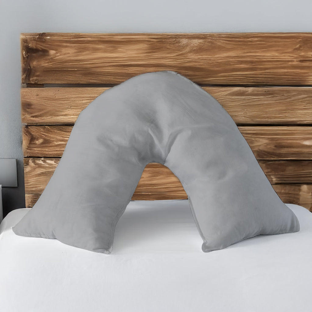 Microfibre Soft Touch V Shape Plain Dyed Pillowcase