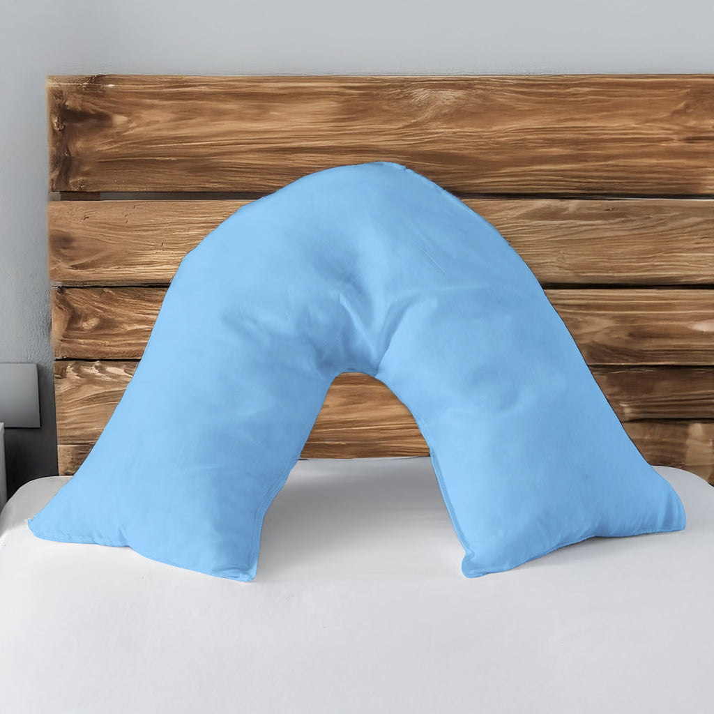 Microfibre Soft Touch V Shape Plain Dyed Pillowcase