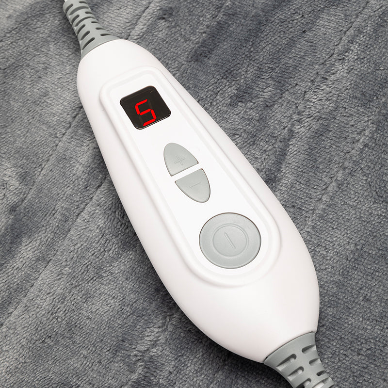 Electric Heated Over Blanket Throw 6 Heat Settings Machine Washable Soft Touch