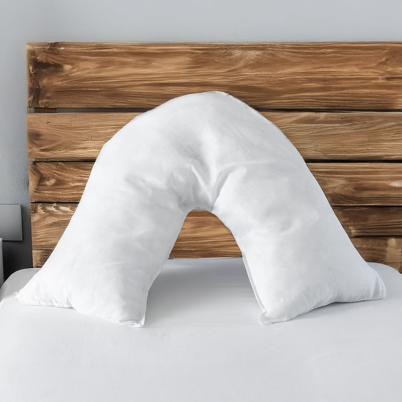 Microfibre Soft Touch V Shape Plain Dyed Pillowcase