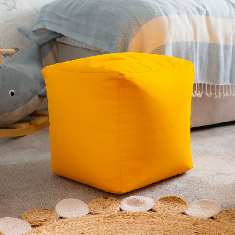 Waterproof Cube Indoor Outdoor Bean Bag Foot Stool Pouffe