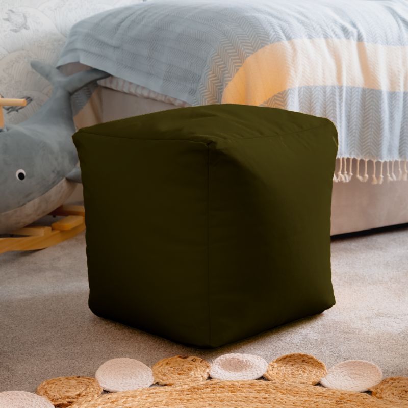 Waterproof Cube Indoor Outdoor Bean Bag Foot Stool Pouffe