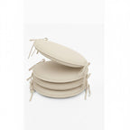 Waterproof Round Foam Seat Pad with Ties Pack of 4 Chair Cushion Seating