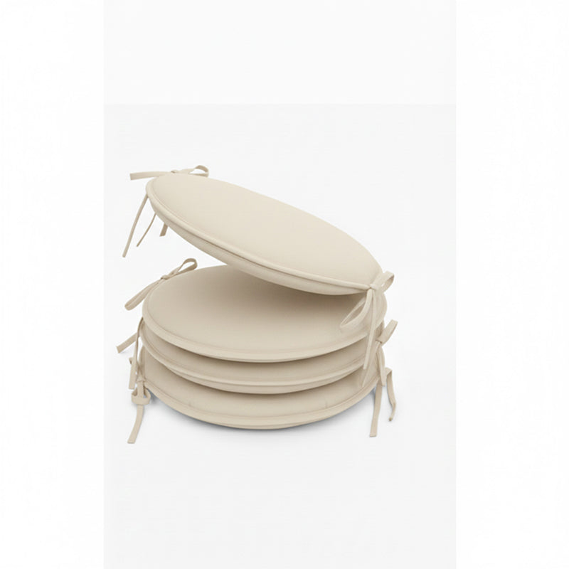 Waterproof Round Foam Seat Pad with Ties Pack of 4 Chair Cushion Seating