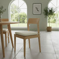 Waterproof Square Foam Seat Pad with Ties Pack of 4 Chair Cushion Seating