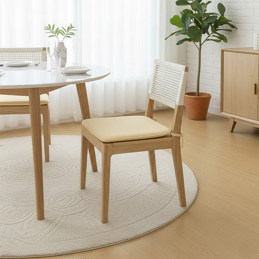 Foam Seat Pad with Ties Pack of 4 Comfortable Chair Cushion for Dining, Kitchen Garden Seating