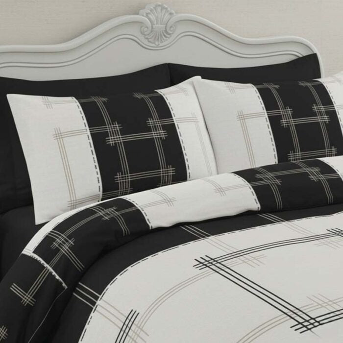 Patchwork Duvet Cover Set Vintage Style Bedding Matching Pillowcases