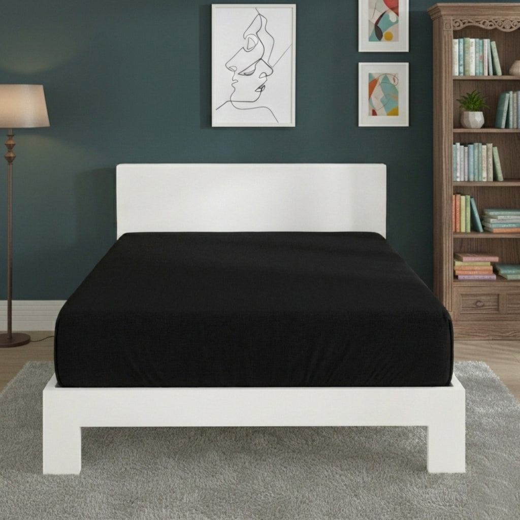 Polycotton Fitted Sheet Extra Deep 40cm Skirt Easy Care