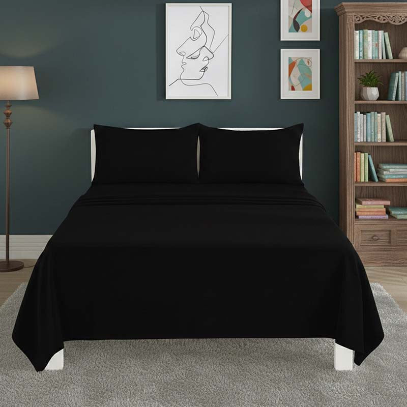Easy Care Flat Bed Sheet Polycotton Durable Low Maintenance Bedding
