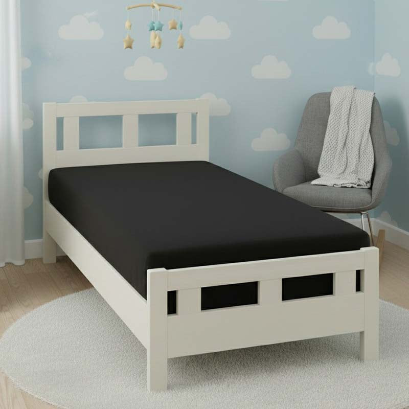 Flannelette Cot Bed Fitted Sheet Soft Brushed Cotton Bedding Comfort