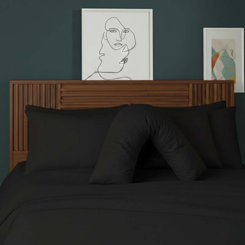 V Shape Pillowcase for Support Maternity Pillows Polycotton Easy Care