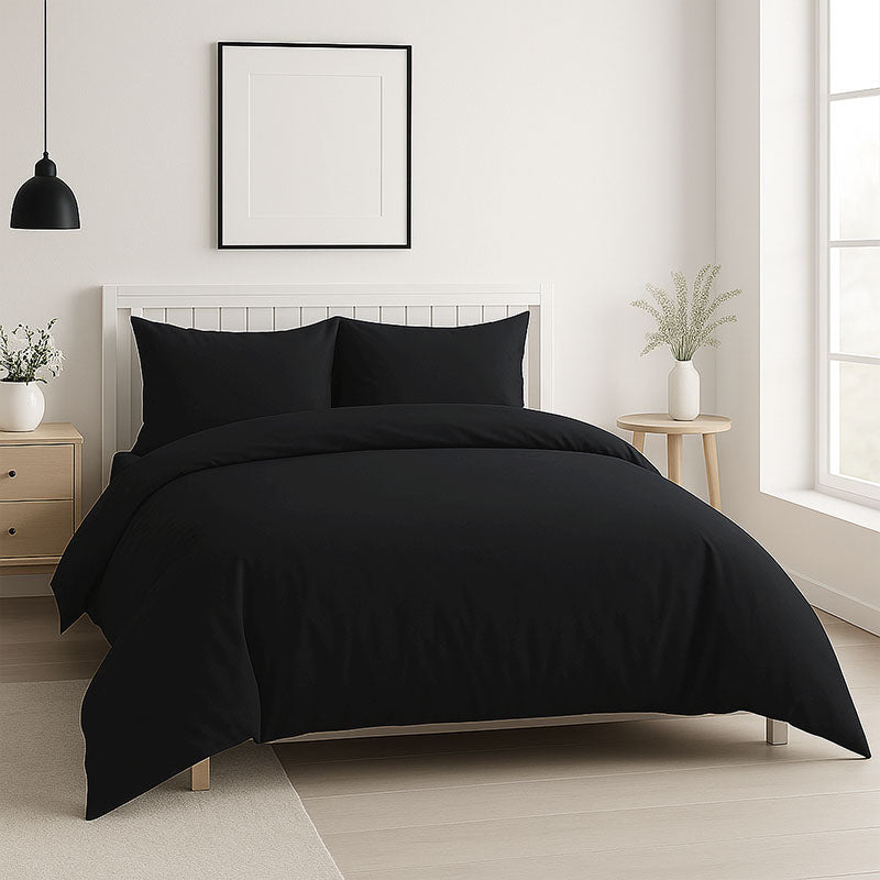 Luxury 200TC Duvet Cover And Pillowcases Set Bed Linen