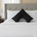 Microfibre Soft Touch V Shape Satin Stripe Pillowcase