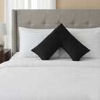 Microfibre Soft Touch V Shape Satin Stripe Pillowcase