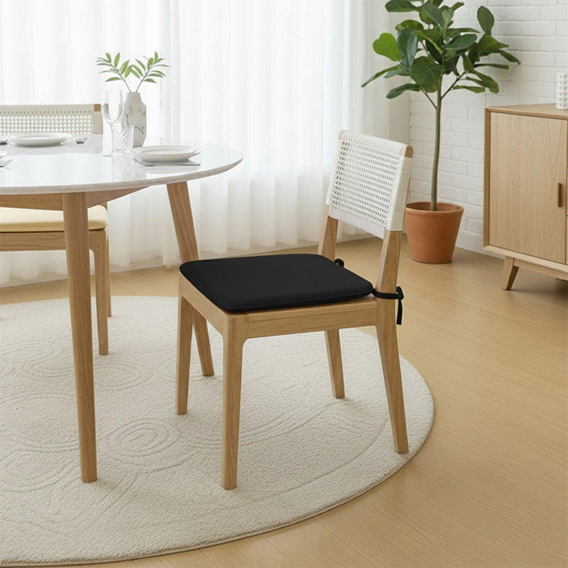 Foam Seat Pad with Ties Pack of 4 Comfortable Chair Cushion for Dining, Kitchen Garden Seating