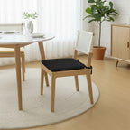 Foam Seat Pad with Ties Pack of 4 Comfortable Chair Cushion for Dining, Kitchen Garden Seating