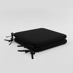 Foam Seat Pad with Ties Pack of 2 Comfortable Chair Cushion for Dining, Kitchen Garden Seating