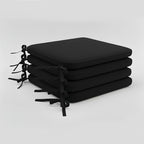 Foam Seat Pad with Ties Pack of 4 Comfortable Chair Cushion for Dining, Kitchen Garden Seating