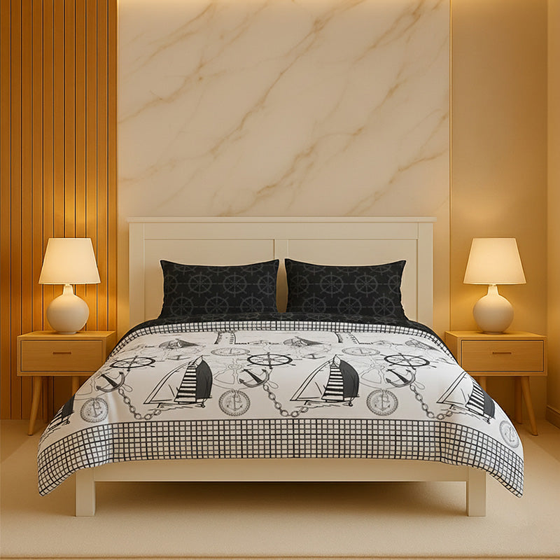 Pirate Duvet Cover Set Adventure Themed Bedding with Pillowcases