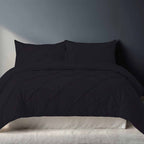Pintuck Pinch Pleated Polycotton Duvet Cover And Pillowcases Set Bed Linen