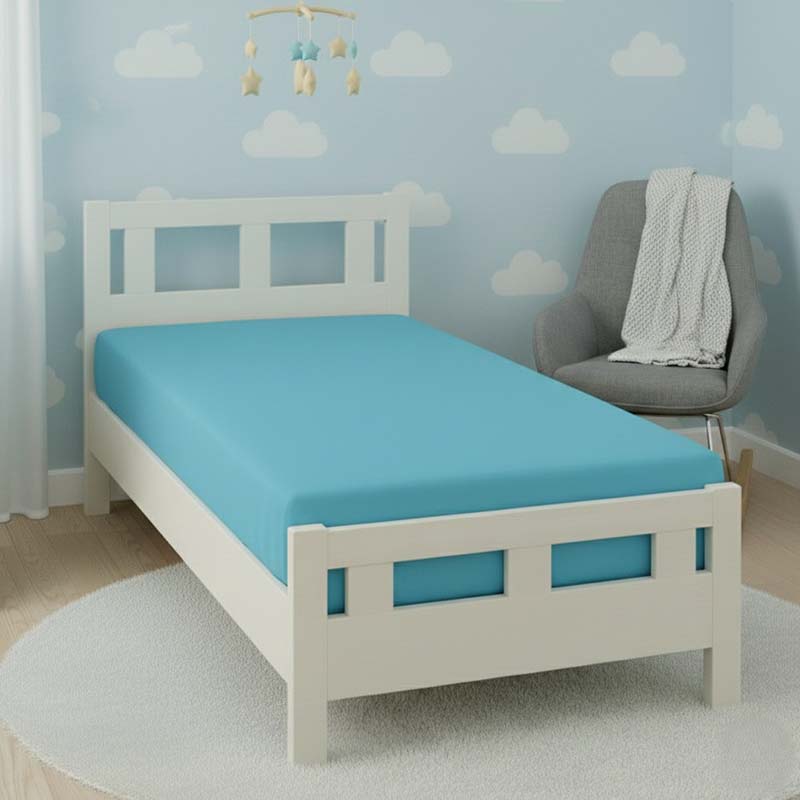 Flannelette Cot Bed Fitted Sheet Soft Brushed Cotton Bedding Comfort
