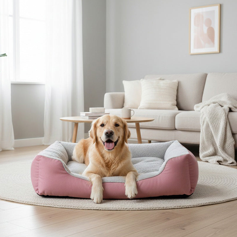 Plush Waterproof Sofa Dog Cat Bed Basket Soft Fleece Pet Bed 6 Sizes